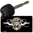 Route 66 Chicago To LA Novelty Aluminum Key Chain KC-1030