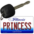 Princess Illinois State License Plate Tag Key Chain KC-10311