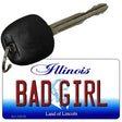 Bad Girl Illinois State License Plate Tag Key Chain KC-10316