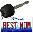 Best Mom Illinois State License Plate Tag Key Chain KC-10318