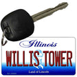 Willis Tower Illinois State License Plate Tag Key Chain KC-10325