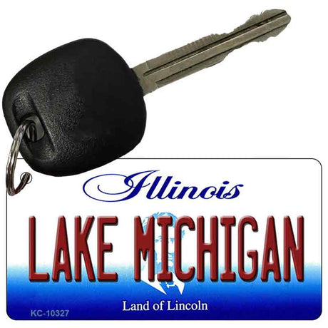 Lake Michigan Illinois State License Plate Tag Key Chain KC-10327