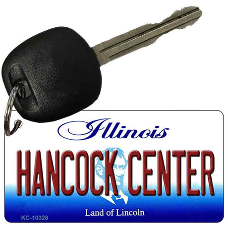 Hancock Center Illinois State License Plate Tag Key Chain KC-10328