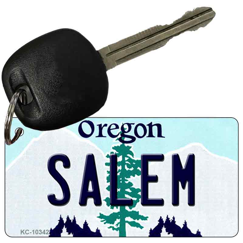 Salem Oregon State License Plate Tag Key Chain KC-10342