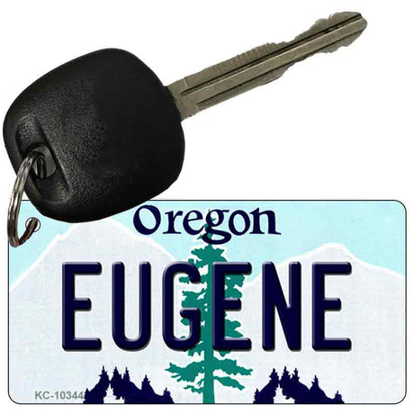 Eugene Oregon State License Plate Tag Key Chain KC-10344