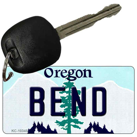 Bend Oregon State License Plate Tag Key Chain KC-10345