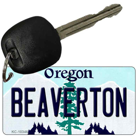 Beaverton Oregon State License Plate Tag Key Chain KC-10346