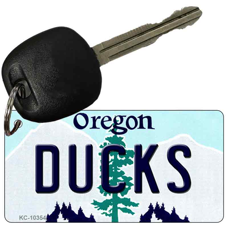 Ducks Oregon State License Plate Tag Key Chain KC-10354