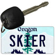 Skier Oregon State License Plate Tag Key Chain KC-10364