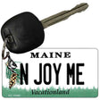 N Joy ME Maine State License Plate Tag Key Chain KC-10385