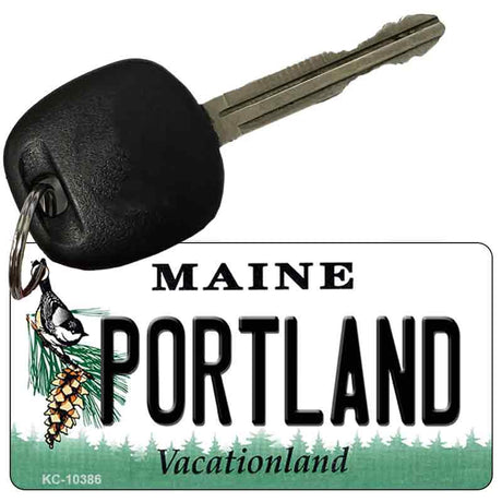 Portland Maine State License Plate Tag Key Chain KC-10386