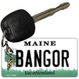 Bangor Maine State License Plate Tag Key Chain KC-10388