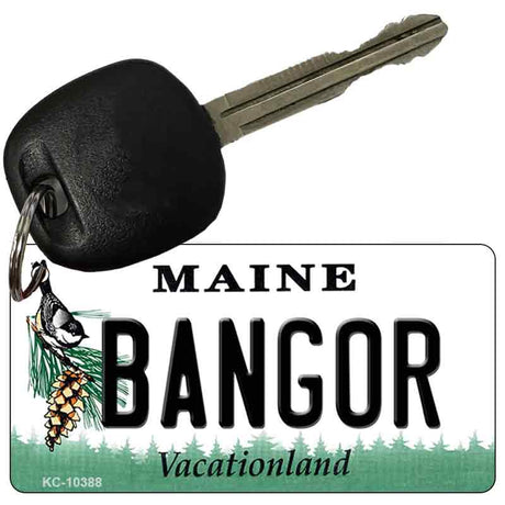 Bangor Maine State License Plate Tag Key Chain KC-10388