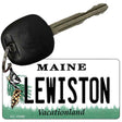 Lewiston Maine State License Plate Tag Key Chain KC-10389