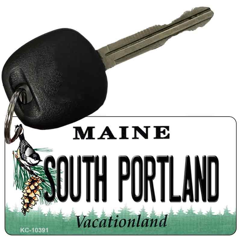 South Portland Maine State License Plate Tag Key Chain KC-10391