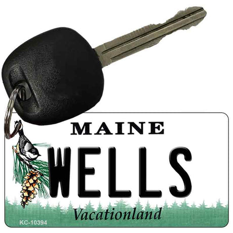 Wells Maine State License Plate Tag Key Chain KC-10394