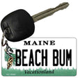 Beach Bum Maine State License Plate Tag Key Chain KC-10397