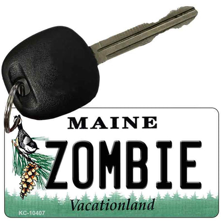 Zombie Maine State License Plate Tag Key Chain KC-10407