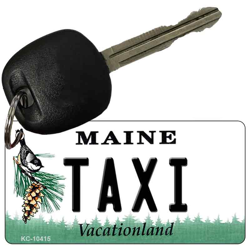 Taxi Maine State License Plate Tag Key Chain KC-10415