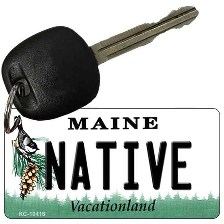 Native Maine State License Plate Tag Key Chain KC-10416