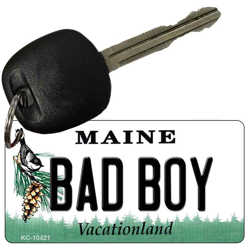 Bad Boy Maine State License Plate Tag Key Chain KC-10421