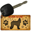 Afghan Hound Novelty Metal Key Chain