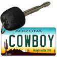 Cowboy Arizona State License Plate Tag Key Chain KC-1043