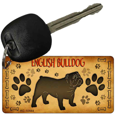 English Bulldog Novelty Metal Key Chain