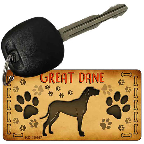 Great Dane Novelty Metal Key Chain