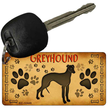 Greyhound Novelty Metal Key Chain