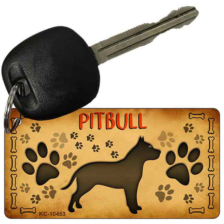 Pitbull Novelty Metal Key Chain