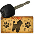 Poodle Novelty Metal Key Chain