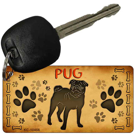 Pug Novelty Metal Key Chain