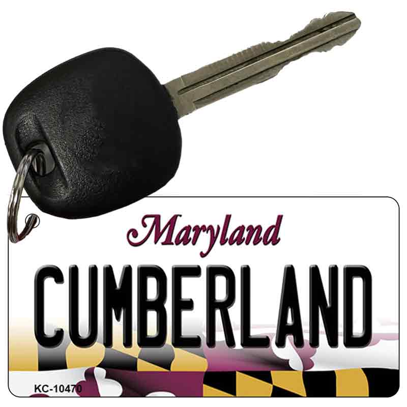 Cumberland Maryland State License Plate Tag Key Chain KC-10470