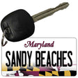 Sandy Beaches Maryland State License Plate Tag Key Chain KC-10479