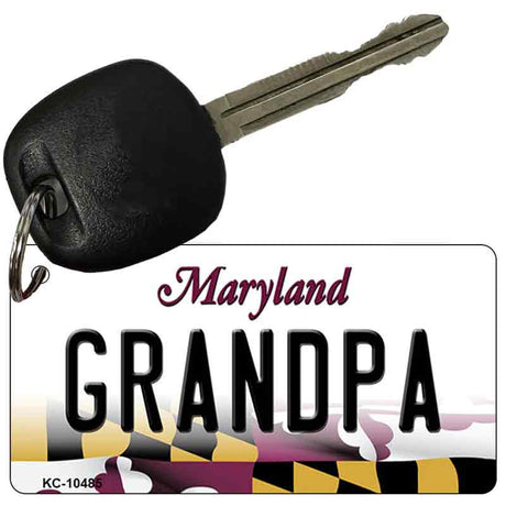 Grandpa Maryland State License Plate Tag Key Chain KC-10485