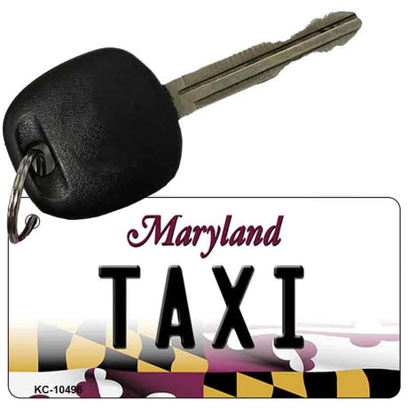 Taxi Maryland State License Plate Tag Key Chain KC-10496