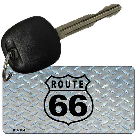 Route 66 Diamond Novelty Aluminum Key Chain KC-104