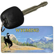 Wyoming Blank State License Plate Tag Key Chain KC-10511