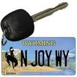 N Joy WY State License Plate Tag Key Chain KC-10514