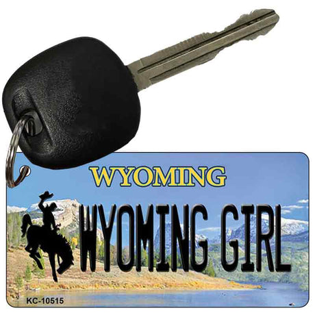 Wyoming Girl State License Plate Tag Key Chain KC-10515