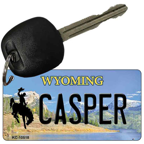 Casper Wyoming State License Plate Tag Key Chain KC-10518