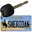 Sheridan Wyoming State License Plate Tag Key Chain KC-10520