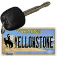 Yellowstone Wyoming State License Plate Tag Key Chain KC-10526