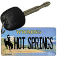 Hot Springs Wyoming State License Plate Tag Key Chain KC-10528