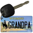 Grandpa Wyoming State License Plate Tag Key Chain KC-10542