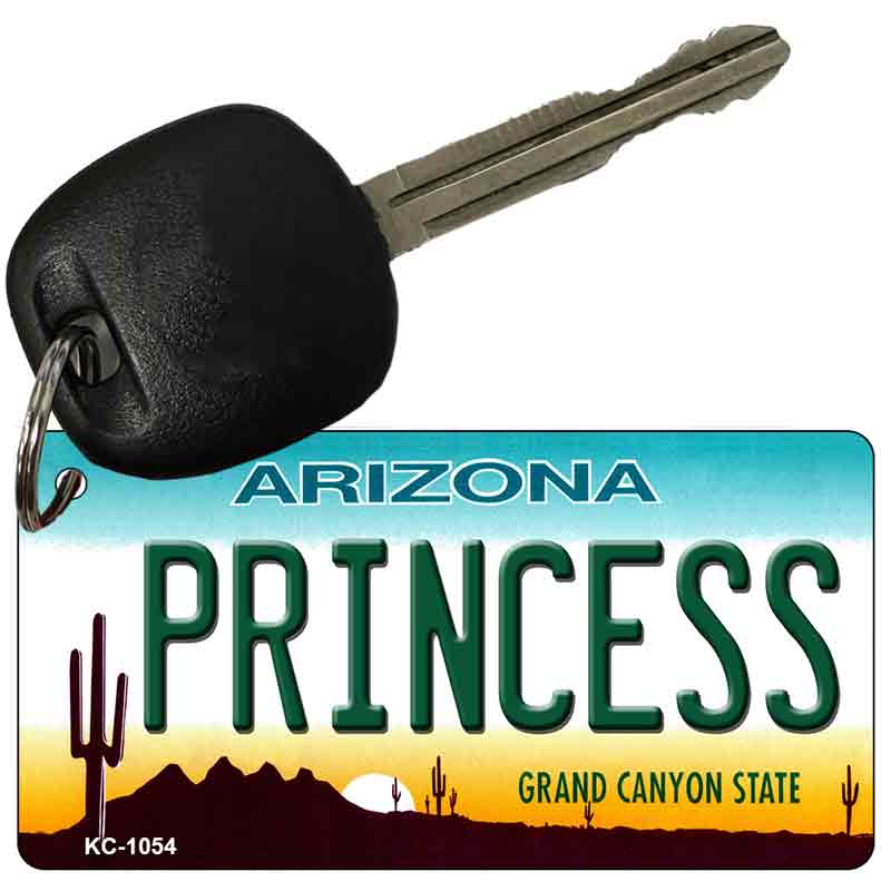 Princess Arizona State License Plate Tag Key Chain KC-1054