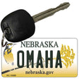 Omaha Nebraska State License Plate Tag Novelty Key Chain KC-10569