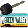 Green Valley Arizona State License Plate Tag Key Chain KC-1056