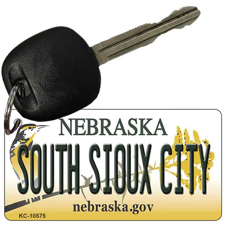 South Sioux City Nebraska State License Plate Tag Novelty Key Chain KC-10575